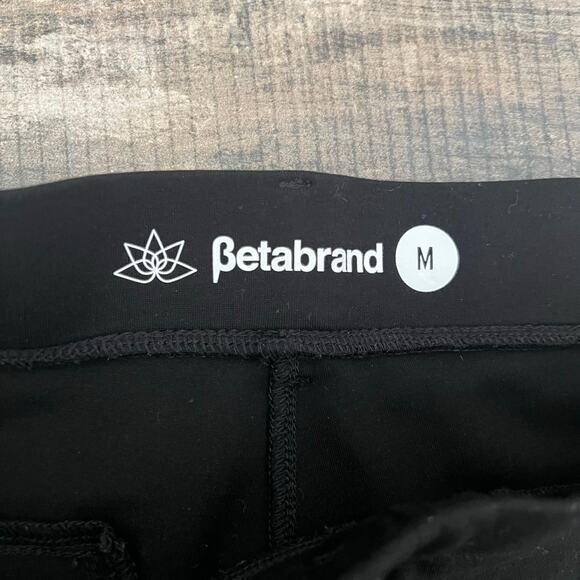 Betabrand‎ Classic Dress Pant Yoga Pant Black Stretch Size M work trouser - Picture 7 of 8